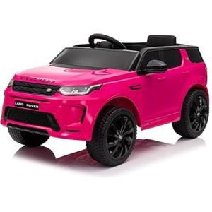 Baroni Toys Macchina Elettrica per Bambini Land Rover Range Rover Baby car Elettrica Full Optional Rosa, Auto Telecomandata con Sedile e Porte Apribili, Doppio Motore 12V, Carico fino a 25 Kg
