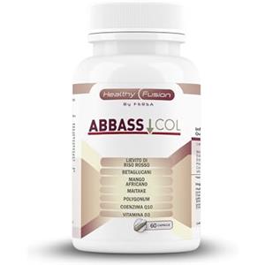 Healthy Fusion Abbas Col | Lievito di Riso Rosso, Coenzima Q10 e Vitamina D | Benessere generale | 60 Capsule