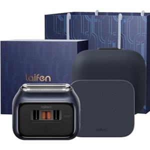 Laifen P3 Pro Rasoio Elettrico, Regolabarba Uomo con Motori Lineari Doppi Ad'Alta Velocità, 2 da 12.000 Tagli/Min, Durata della Batteria di 100 Minuti, Impermeabilità IPX7, Ideale per Viaggio