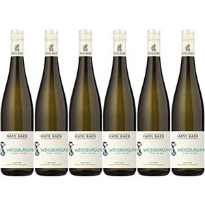 Hans Baer - Pinot Bianco - Vino bianco secco - Rheinhessen, Germania (6 x 0,75L)