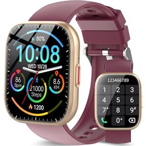 Ddidbi Smartwatch Uomo Donna, 1,85'' Orologio Smartwatch con Effettua/Risposta Chiamate, 112 Modalità Sportive Fitness Tracker con Sonno/Cardiofrequenzimetro, IP68 Smart Watch per Android iOS, Chiaretto