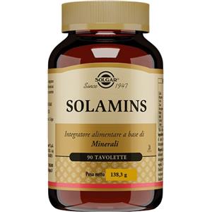 Solgar Solamins - Integratore Alimentare di Minerali e Vitamine, 90 Tavolette per Benessere Generale