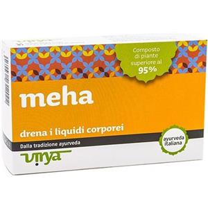 Virya Meha Virya 60 Compresse - Integratore Vegetale per Drenaggio Liquidi, Adatto a Vegetariani e Vegani