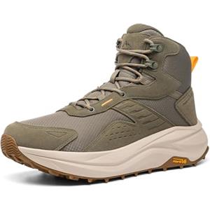 NORTIV 8 Scarponi Trekking Uomo con Punta Larga,Suola Basso Profilo Impermeabili, per Escursionismo Outdoor e Campeggio,Size 42,Nero,SNHB25001M