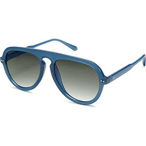 SOJOS Occhiali da Sole Retro Donne Uomini Vintage Plastica Moda UV400 Protezione Occhiali da Sole SJ2255, blu, Medium