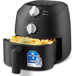 Midea Friggitrice Ad Aria 2 Litri, 1150 W, 12 Funzioni Pre-impostate di cottura,Air Fryer senza Olio, Capacità 1-2 Persone, senza BPA, Regolazione della Temperatura e Del Tempo, Nero