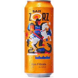 SAN ZORZ, Birra Non Filtrata, 24 Lattine da 50 cl, Birra Friulana dal Gusto Equilibrato e Aromatico, Vol. 5,2%