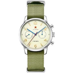 TOPHILL Orologio meccanico da uomo 40 mm Seagull Calibre 1963 ST1901 Cronografo Cassa in Acciaio Inox Vetro Zaffiro Carica Manuale Cronografo Aviazione, nero, Cinghia