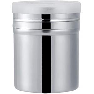 Tbest R Farina, Spargifarina in Acciaio Inox, Spargicacao, Spargitore per Cannella, Spargifarina con Coperchio, Spargifarina in Acciaio Inox Spargicacao in Polvere Glassa di Cioccolato (Piccolo (12,2x8,3x3,