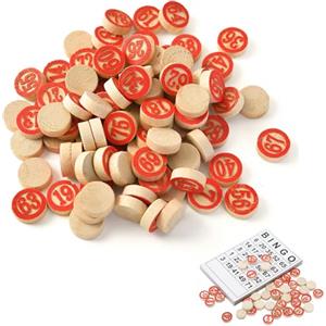 NiceNaiils 90 Pezzi Numeri Tombola, Bing Giochi, Generico Numeri Legno per Tombola