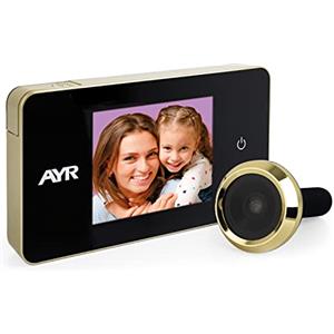 AYR Spioncino digitale AYR 756 finitura nichel opaco/ottone lucido.