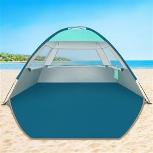 COMMOUDS Tenda da Mare Per 3-4 Persone, Portatile UPF 50+, Leggera, Facile da Montare e Trasportare, Parasole Per Spiaggia, Campeggio, Pesca, Esterno