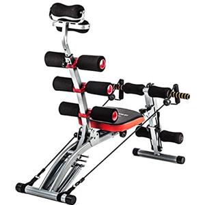TechFit Panca Multifunzione Multi Crunch Total Trainer - Rivoluzionario 6 in 1 Panca Addominali, Ideale per tonificare ed esercitare i Muscoli Addominali, Vita, Schiena, Spalle e Gambe