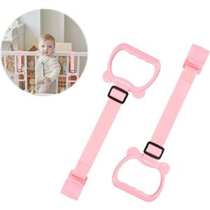 Granvoo 2 Pz Anelli di Lettino Regolabili per Bambini, Anello di Appendersi per Box Bambini, Maniglie per Recinto, Trazione per Culla e Passeggini