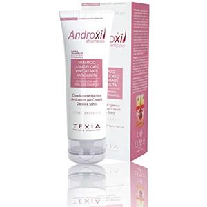 TEXIA Androxil Shampoo 200ml - Coadiuvante anticaduta per capelli sottili e deboli, elevata tollerabilità