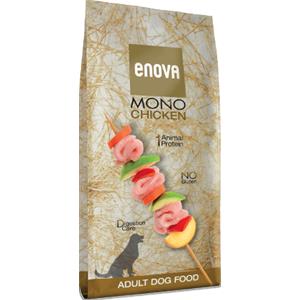 Enova Mono Pollo e Riso per Cani - Crocchette Gluten Free Monoproteiche da 12 kg