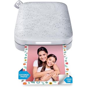 HP Sprocket Stampante Fotografica Istantanea Portatile 5x7.6 cm (Bianco) Stampa le immagini su carta adesiva ZINK dai tuoi dispositivi iOS e Android