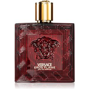 Versace Eros Flame Eau de Parfum 100ml - Fragranza Legnoso Speziato per Uomo con Note di Mandarino e Pepe
