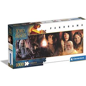 Clementoni Lord Of The Rings Panorama Rings-1000 Pezzi Adulti, Panoramico, Puzzle Film Famosi, Made In Italy, Multicolore, 39739
