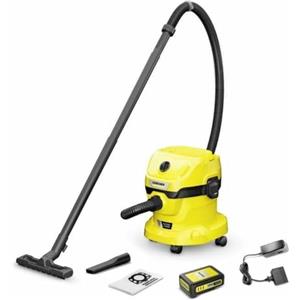 Karcher Aspirateur eau et poussieres KARCHER WD 2-18 V-12/18 sans fil (avec batterie amovilbe 18 V / 2,5 Ah et chargeur) - (1.628-501.0)