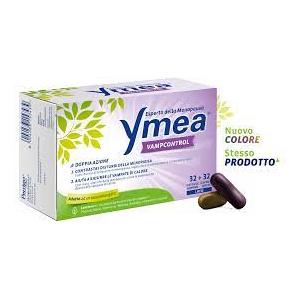 Perrigo Ymea Vamp Control - Integratore per la Menopausa 64 Capsule con Doppia Azione e Promo 25%