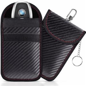 MIMOX Custodia antifurto per chiavi auto e portachiavi, confezione da 2 pezzi, adatta per la maggior parte delle chiavi del veicolo, blocco segnale di sicurezza auto, antifurto, Keyless Entry