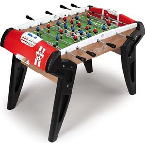 Smoby- Gioco Calcetto N. 1, 7600620302, +8 Anni, Struttura in Legno e Gambe in Plastica