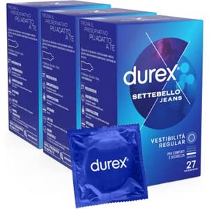 Durex Preservatici Settebello Jeans Regular Fit 27x3 Profilattici