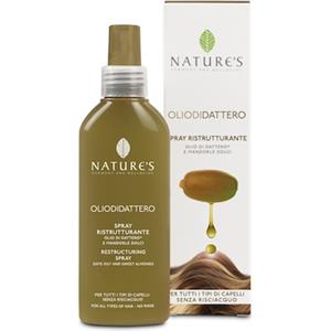 Nature's Olio di Dattero Spray Ristrutturante 125ml - Balsamo Senza Risciacquo con Formula 5 in 1 per Capelli Lucenti e Protetti