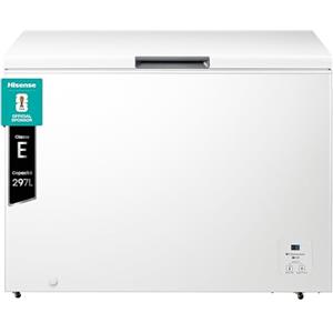 Hisense FC386D4AWLYE - Congelatore a Pozzo 297 L di capacità, Classe E, Silenzioso 40dB, 4 Star, Bianco, 111.4 x 63 x 84.7 cm (LXPXH)