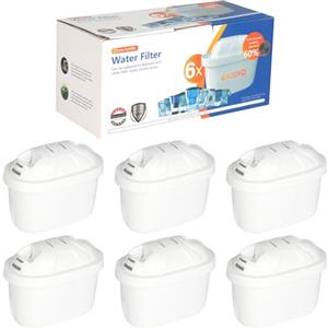 JIYANA 6 Pezzi Filtri Compatibili Filtri per Brita Maxtra Pro, Sostituzione Filtro per Brita Caraffa Filtrante, Adatti a Caraffa per Britaz Filtri, Riducono Cloro e Odori