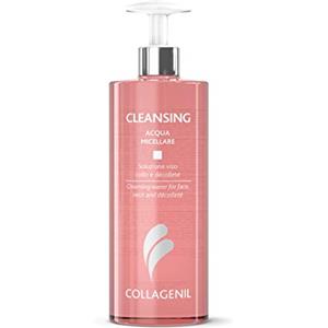 Collagenil Cleansing Acqua Micellare, Soluzione Struccante, Azione Anti-Pollution, Rispetta pH e Rimuove Impurità, Non Brucia e Non Arrossa gli Occhi, Made in Italy, 400ml