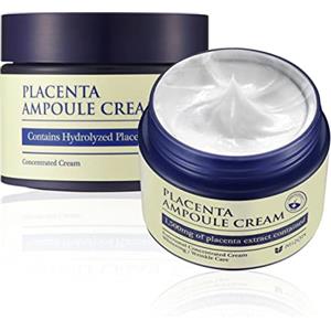 MIZON [Mizon] Crema idratante viso con estratto di placenta (50 ml) rughe sottili, produzione di collagene, elasticità cutanea, compattezza, formula delicata (Placenta Ampoule Cream)