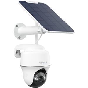 Reolink 5MP 360° PTZ Telecamera WiFi da Esterno Senza Fili Batteria, Videocamera Sorveglianza Esterno con Pannello Solare, Rilevamento di Persona/Veicolo, Audio Bidirezionale, Alexa/Google Assistant
