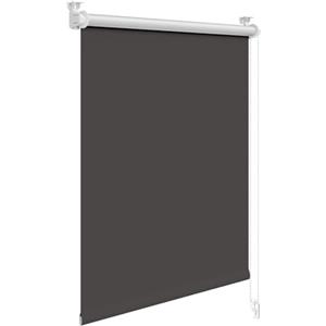 WOLTU Tenda a Rullo Interni Oscurante Klemmfix senza Fori 80 x 160 cm Carbone Nero, Tenda Avvolgibile Oscurante per Protezione Solare con Morsetti e Catene per Finestre e Porte
