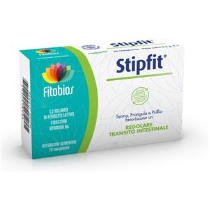FITOBIOS Srl Stipfit, integratore alimentare per transito intestinale regolare, 20 compresse