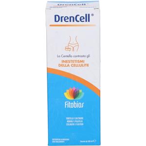 Fitobios Drencell 500 ml - Integratore Drenante per Cellulite con Mirtillo, Ananas e Collagene