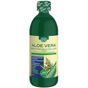 ESI, Aloe Vera da Bere Depurativo con Olivo e Centella, Aiuta a Contrastare gli Inestetismi della Cellulite, Favorisce la Funzionalità del Microcircolo, Proprietà Antiossidanti, Gusto Limone, 500ml