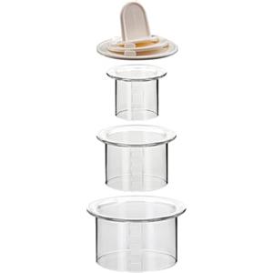 Tescoma 422210 Presto Coppapasta Cerchi, Plastica, Bianco, 3 Pezzi