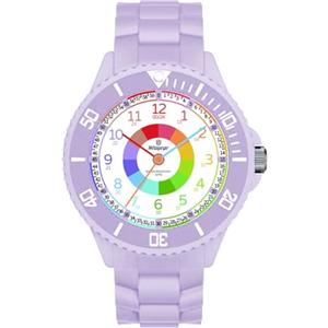 Weayege Orologio per bambini per ragazzi e ragazze,orologio da polso educativo per bambini,orologio analogico con lunetta girevole,facile da imparare a leggere,Impermeabile 3ATM,Full HD 1080P Home