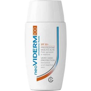 Neoviderm Emulsione Fluida SPF 50 - Protezione Solare per Pelli Sensibili e Reattive, 50ml