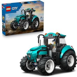 LEGO City Tractor Toy - Farm Vehicle Model Building Kit with a Farmer Minifigure - Birthday Gift Idea for 6+ Year Old Boys and Engineering Fans - 60498