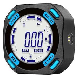 Aicevoos Level Box Digitale Ricaricabile con Laser Elettronico Angle Finder con 5 Lati Magnetici con Cavo Type-C per Ricarica Inclinometro Livella Laser Impermeabile con Retroilluminazione