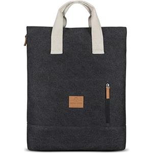 Johnny Urban Zaino Donna e Uomo Antracite - Sam - Zainetto Moderno per l'Università, l'Ufficio e il Tempo Libero - Zaini con Scomparto PC portatile 16 Pollici - Impermeabile