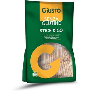 FARMAFOOD Giusto Stick And Go 100 g - Snack Senza Glutine con Farina di Riso e Mais
