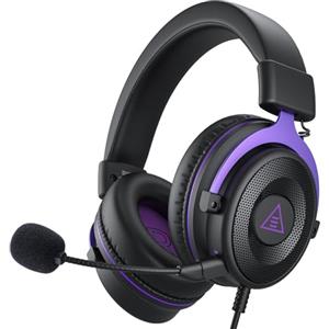 EKSA Cuffie da gioco, cuffie per PC con microfono a cancellazione del rumore, cuffie da gamer con 3D, suono stereo basso, cuffie audio per PC PS4 PS5 Switch Xbox One,3,5 mm