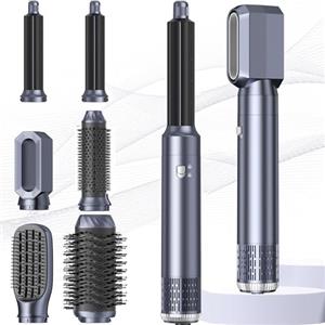 MogaWave Pro Air Styler 6 in 1 Hair Styler, spazzola rotonda 1000 W, spazzola ad aria calda, spazzola per asciugacapelli, asciugacapelli, Air Curler Wrap, Hairstyler Airstyler dispositivi per