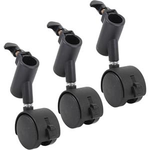 BONKZEBU Ruote Girevoli per Treppiede Ruote Girevoli per Supporto Leggero di Facile Installazione per Fotografia Dal Vivo Materiale PP