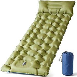 DoXtreme Materassino Campeggio Autogonfiante Ultraleggero 965g - Materasso Gonfiabile Singolo 202x63x10cm con Cuscino , Struttura Sospesa TPU Antiforatura Fodera Pongee - per Tenda Trekking, Spiaggia Regalo