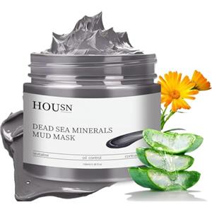 HOUSN Maschera Viso,Argilla Maschera Pulizia Profonda Della Pelle,Maschera Rimozione Punti Neri e Affinamento Dei Pori,Controllo Dell'olio,Idratante,100g
